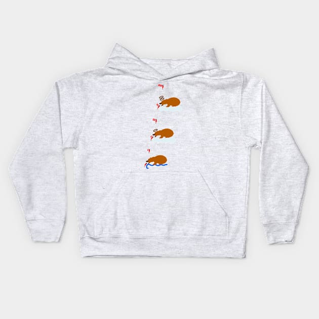 Infinite Salmon Run (2nd heaven) Kids Hoodie by EelSahngSahngSahng